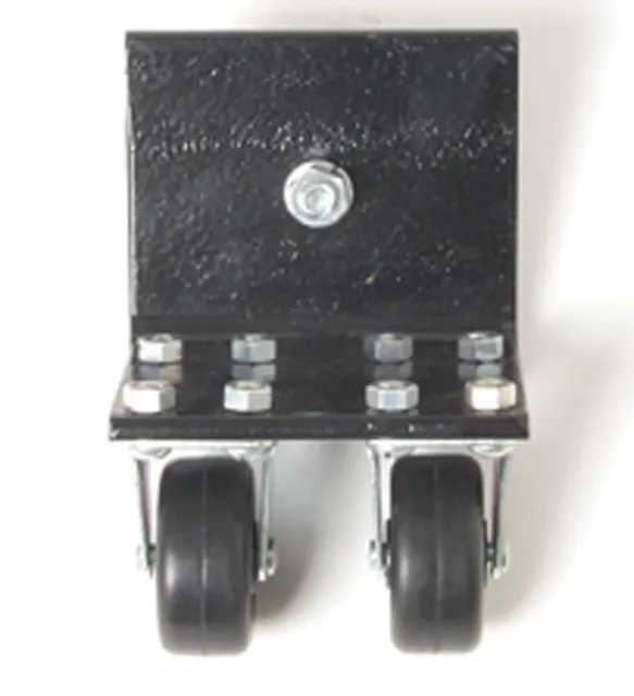 Accuform HSP411 Posts & Accessories Cast Iron Base And Steel Post: Wheel Attachment