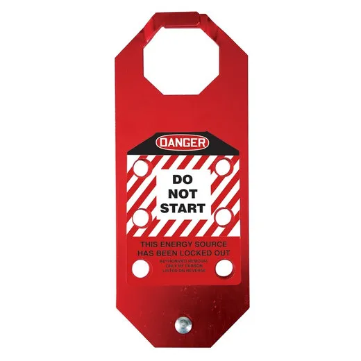 Accuform KDH647 STOPOUT OSHA Danger Aluma-Tag Hasps: Do Not Start