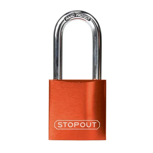 Accuform KDL661OR STOPOUT Anodized Aluminum Padlocks