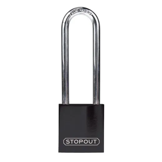 Accuform KDL662BK STOPOUT Anodized Aluminum Padlocks