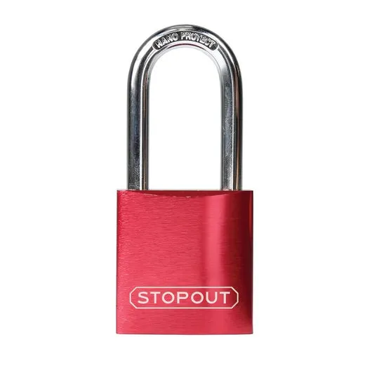 Accuform KDL672RD STOPOUT Anodized Aluminum Padlocks