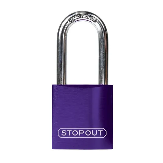 Accuform KDL683PR STOPOUT Anodized Aluminum Padlocks