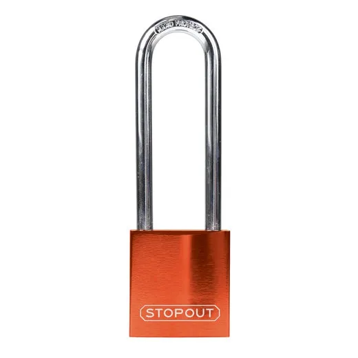 Accuform KDL684OR STOPOUT Anodized Aluminum Padlocks