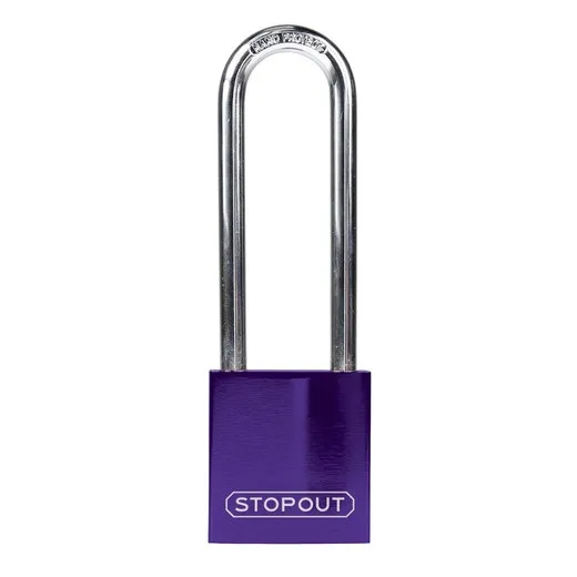 Accuform KDL684PR STOPOUT Anodized Aluminum Padlocks