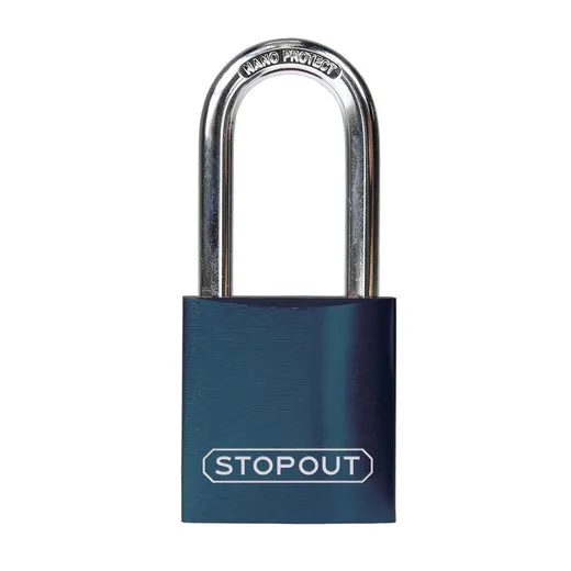 Accuform KDL694BU STOPOUT Anodized Aluminum Padlocks