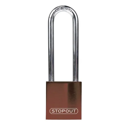 Accuform KDL695BR STOPOUT Anodized Aluminum Padlocks