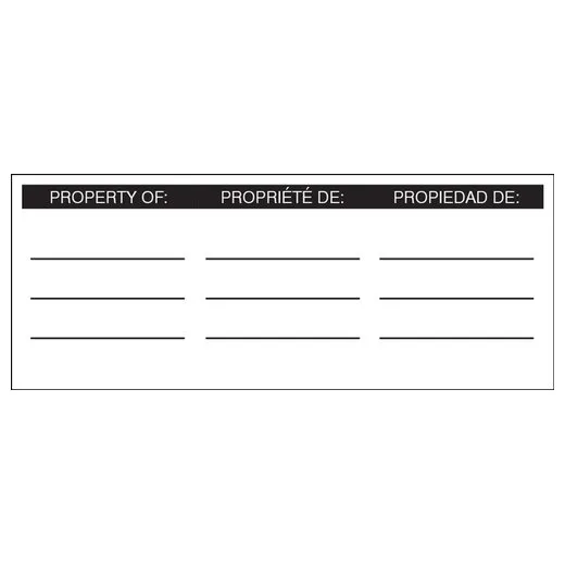 Accuform KDL802 STOPOUT Plastic Padlock Label: Property Of