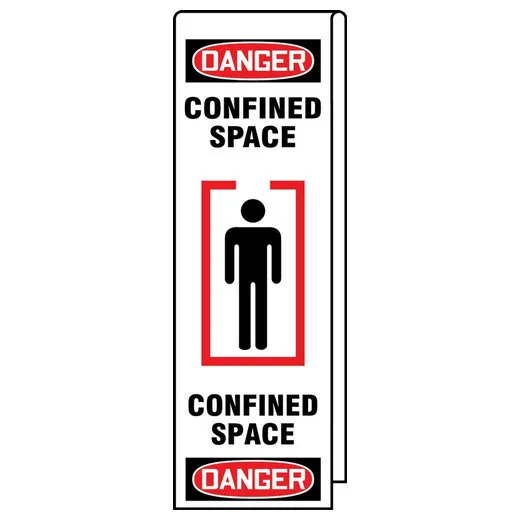 Accuform KLB760 Ladder Shield OSHA Danger Wrap: Confined Space