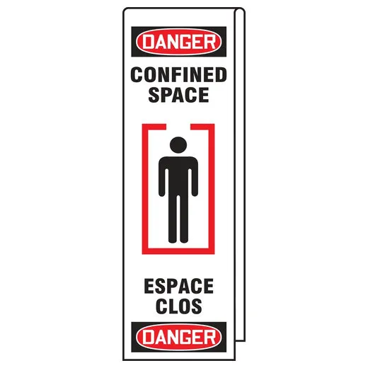 Accuform KLB780 Ladder Shield OSHA Danger Wrap: Confined Space