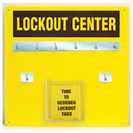 Accuform KST406 Aluminum Hanger Board: 6-Padlock Board