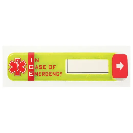Accuform LHTL676 Worker Emergency ID Hard Hat Label: In Case of Emergency