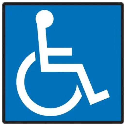 Accuform MADS503BXL 14"" x 10"" ADA Compliant Accessibility Safety Parking Sign Aluma-Lite