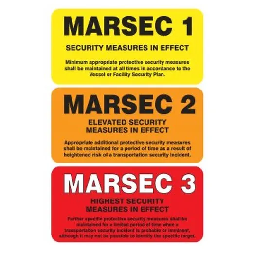 Accuform MASE545XL 12"" x 18"" Marsec Flip Sign: Standard Set Aluma-Lite