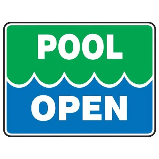 Accuform MASW507VA 18"" x 24"" Safety Sign: Pool Rules Aluminum