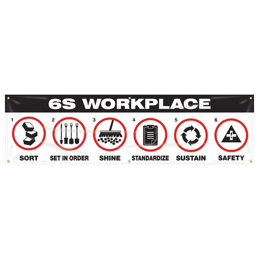 6S BANNER 6S WORKPLACE 28 in x 8FT MBR982