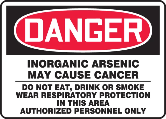 SAFETY SIGN 7 in  X 10 in  ADHESIVE VINYL