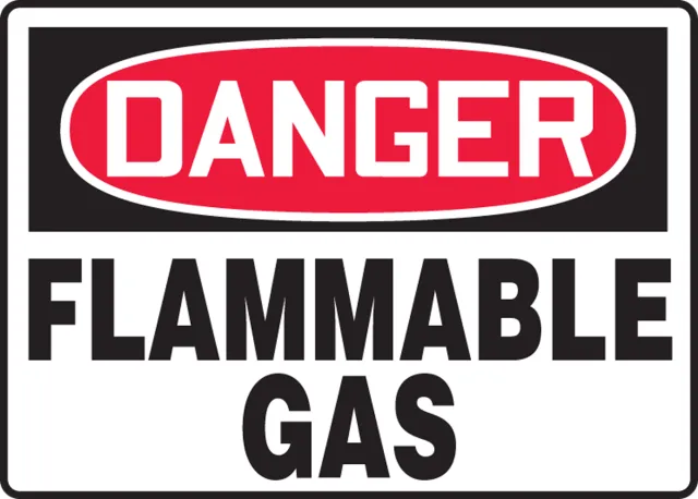 Danger Sign, 7 in H, 10 in W, Vinyl, Rectangle, English, MCHL152VS
