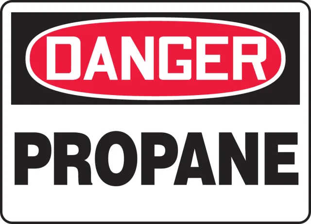 Accuform MCHL215XP OSHA Danger Safety Sign: Propane