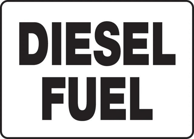 Accuform MCHL518XP Safety Sign: Diesel Fuel