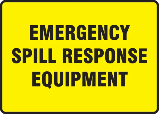 Accuform MCHL565VS Safety Sign: Emergency Spill Response Equipment