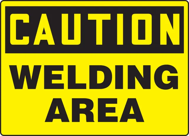 Accuform MCHL672XL OSHA Caution Safety Sign: Welding Area