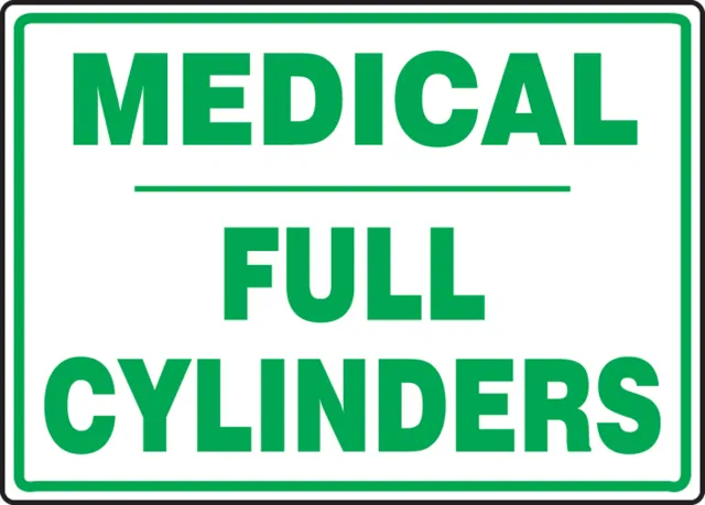Accuform MCPG514XP Safety Sign: Medical - Full Cylinders