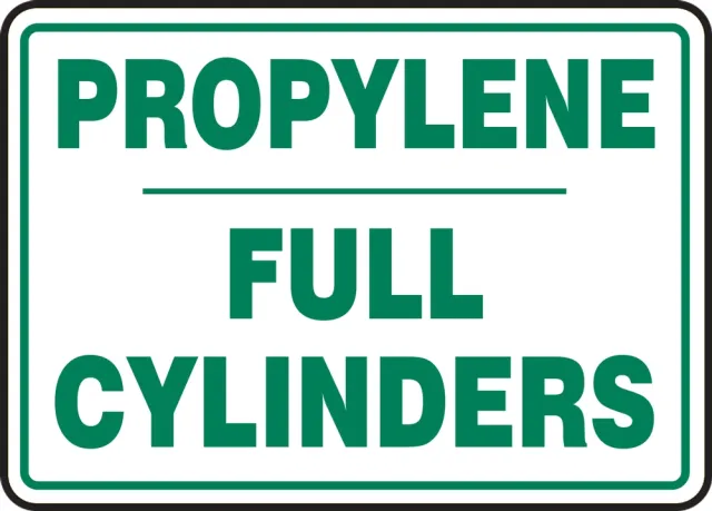 Accuform MCPG546VP Cylinder Sign: Propylene Cylinder Status