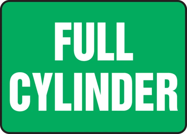 Accuform MCPG597XP Safety Sign: Full Cylinder