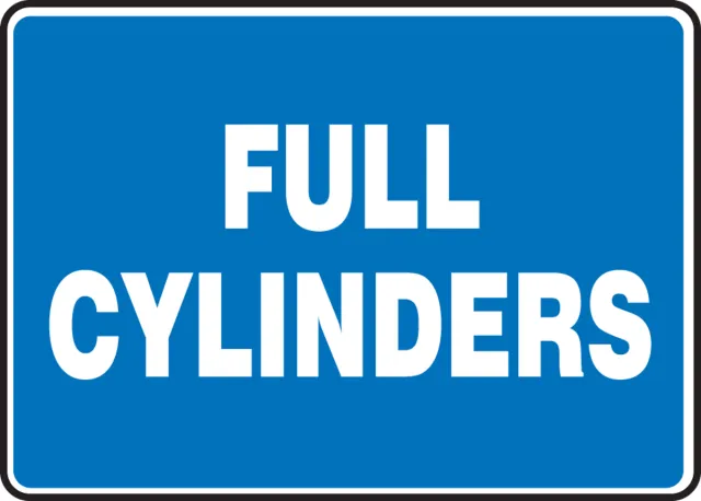 Accuform MCPG599XT Safety Sign: Full Cylinders