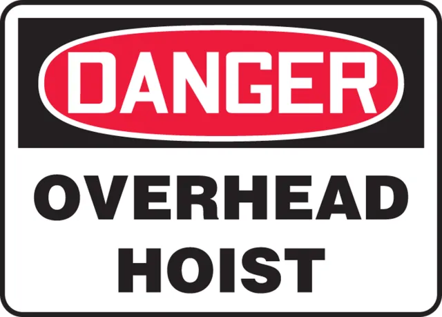 SAFETY SIGN 10 in  X 14 in  ADHESIVE VINYL