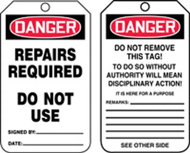 Danger, RP-Plastic, 3-1/4 in Width, 0.075 in Height, ,25 PK