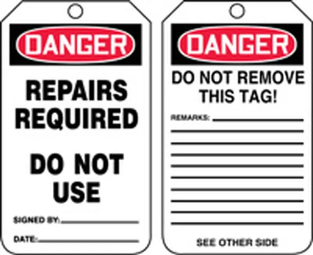 Danger, HS-Laminate, 3-1/4 in Width, 0.3 in Height, ,5 PK