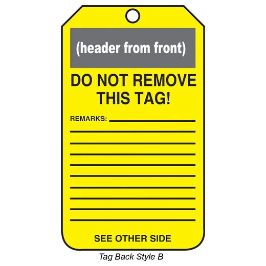 Accuform MDT649PTP OSHA Caution Safety Tag: Do Not Use - Reason Tagged...