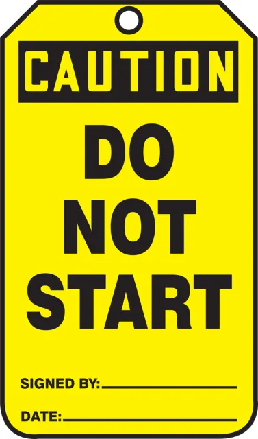 Caution, HS-Laminate, 3-1/4 in Width, 0.3 in Height, ,25 PK
