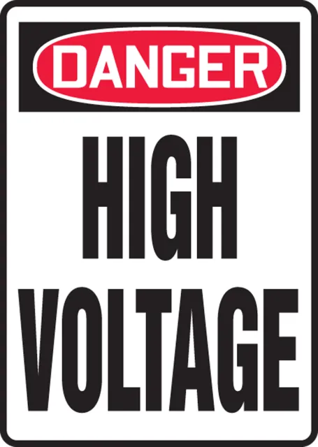 Accuform MELC025XV OSHA Danger Safety Sign: High Voltage