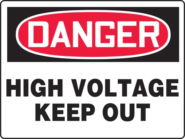 ELECTRICAL SIGN 18 in  X 24 in  ACCUSHIELD