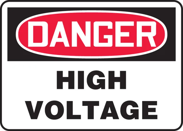 Accuform MELC116VS OSHA Danger Safety Sign: High Voltage