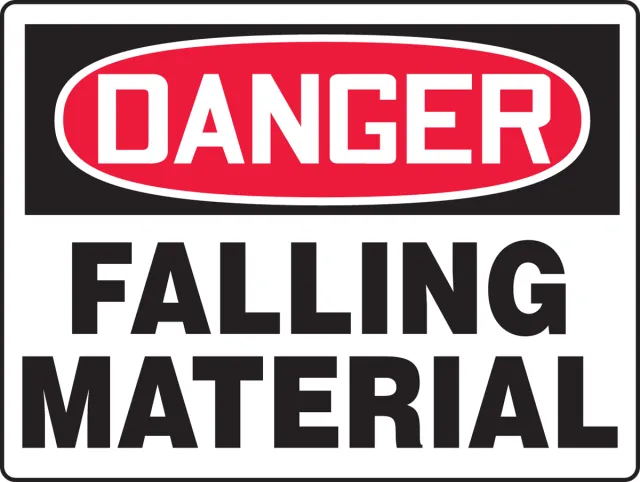 BIG SAFETY SIGN 18 in  X 24 in  ADHESIVE VINYL