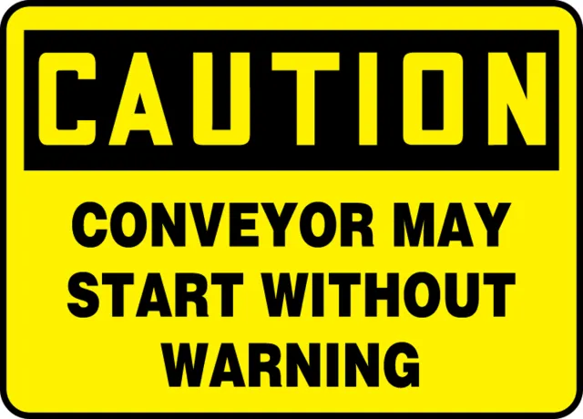 SAFETY SIGN 10 in X 14 in ALUMALITE UNIT