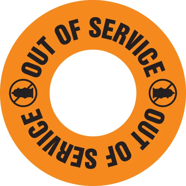 Accuform MFH800YL Fire & Emergency: Hydrant Rings