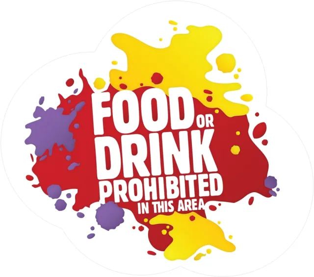Accuform MFS400 Floor-Grafix: Food Or Drink Prohibited In This Area