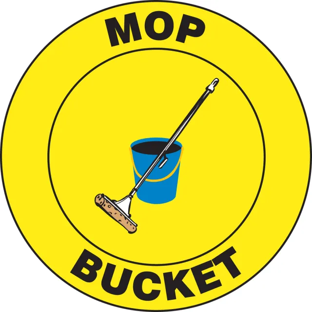 Accuform MFS791 Slip-Gard Floor Signs: Mop Bucket
