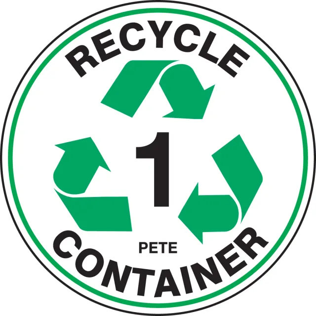 RECYCLE FLOOR MARKING SIGNS 8 in  RECYCLE MFS901