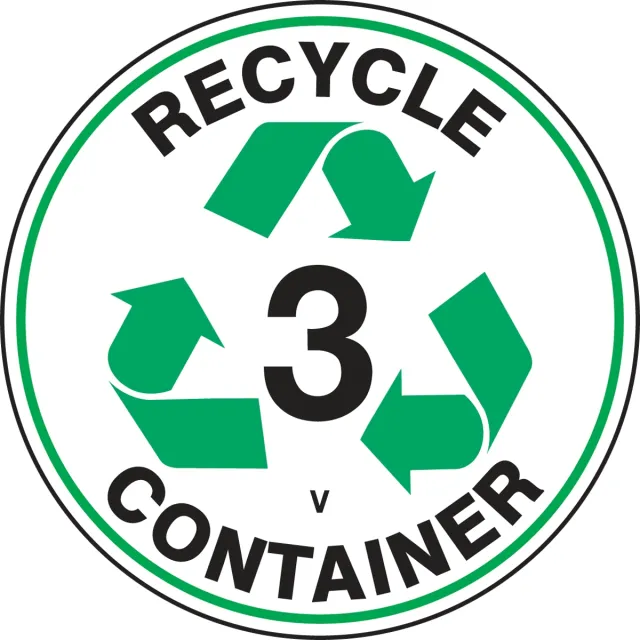 RECYCLE FLOOR MARKING SIGNS 8 in  RECYCLE MFS903