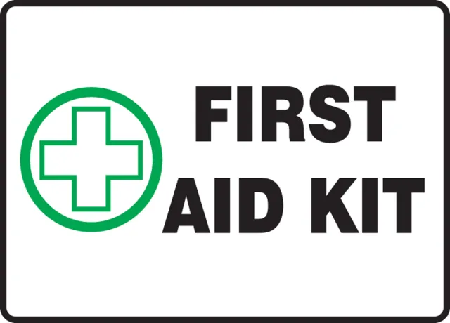 Accuform MFSD441XL Safety Sign: First Aid Kit