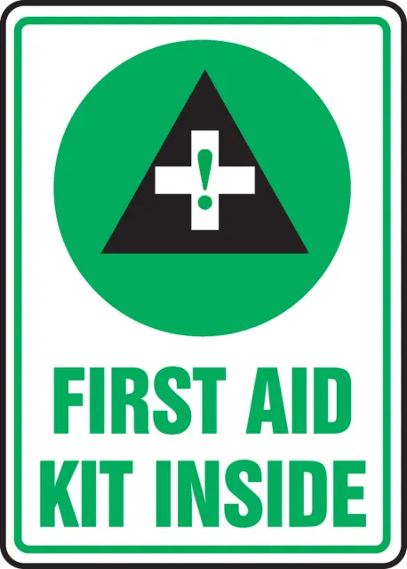 Accuform MFSD538XL Safety Sign: First Aid Kit Inside