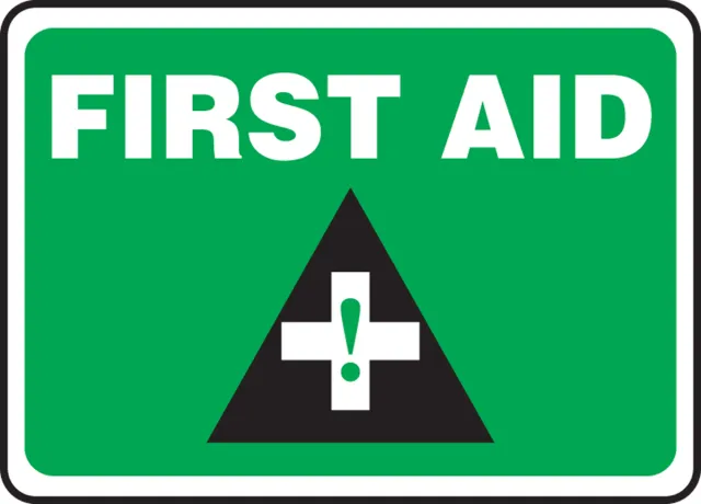 Accuform MFSD543XT Safety Sign: First Aid