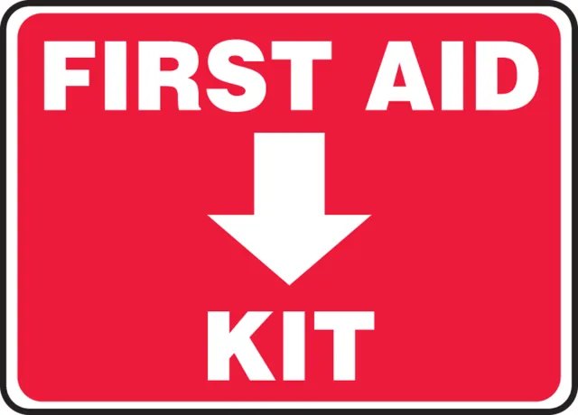 Accuform MFSD958XL Safety Sign: First Aid Kit