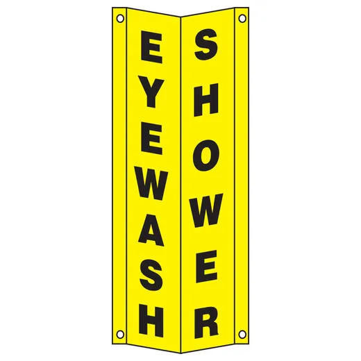 Accuform MFSD964 Projection Sign 3D Safety Sign: Eyewash - Shower