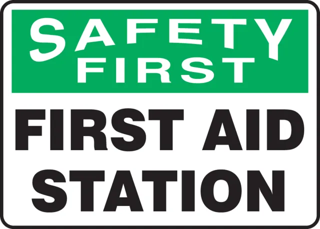 FIRST AID SIGN 10 X 14 DURAPLASTIC MFSD972XT